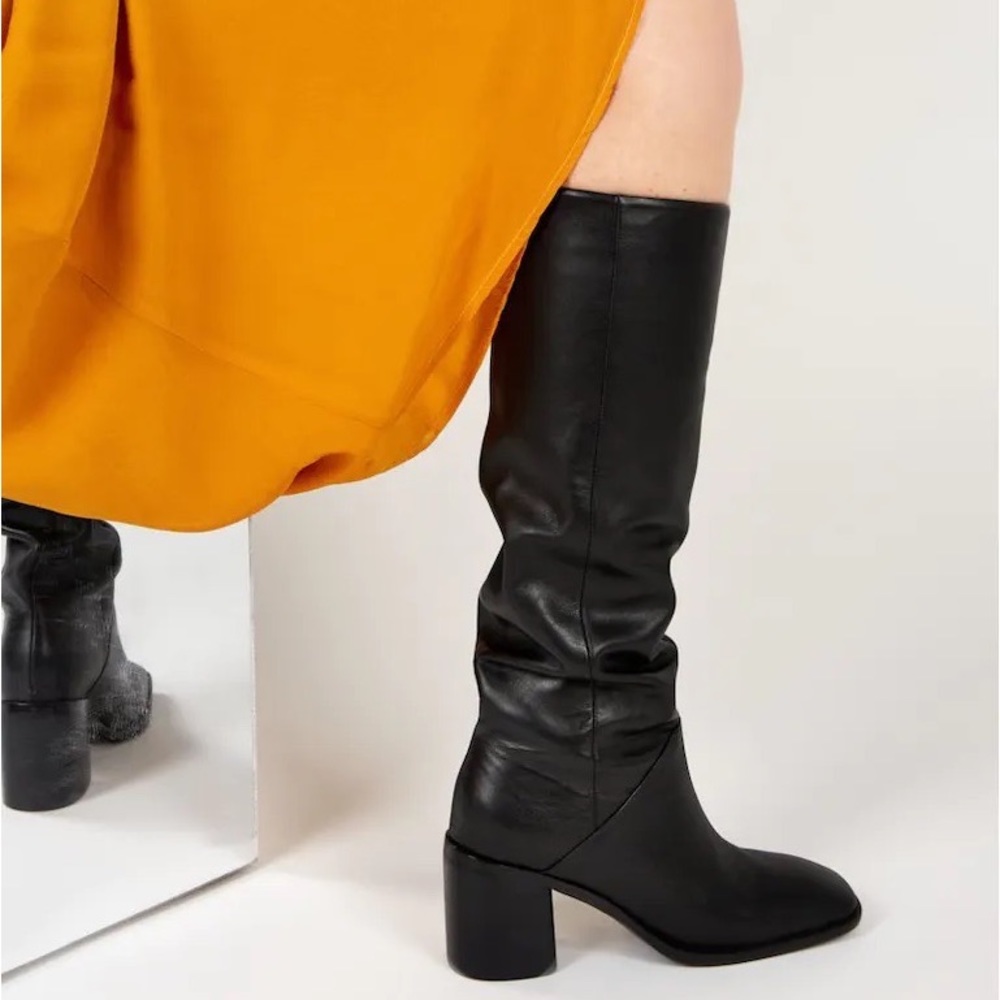 NWT Intentionally Blank - COUCOU TALL HEELED BOOT - BLACK - Size 39